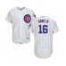 Men's Chicago Cubs #16 Robel Garcia White Home Flex Base Authentic Collection Baseball Player Stitched Jersey