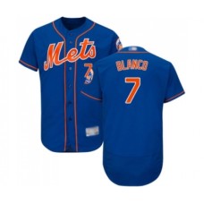 Men's New York Mets #7 Gregor Blanco Royal Blue Alternate Flex Base Authentic Collection Baseball Jersey