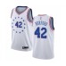 Men's Philadelphia 76ers #42 Al Horford White Swingman Jersey - Earned Edition