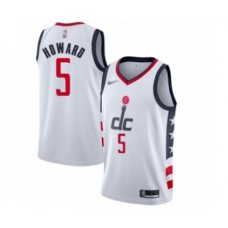 Men's Washington Wizards #5 Juwan Howard Swingman White Basketball Stitched Jersey - 2019 20 City Edition