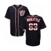 Men's Washington Nationals #63 Sean Doolittle Authentic Navy Blue Team Logo Fashion Cool Base Baseball Jersey