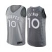 Men's Minnesota Timberwolves #10 Jake Layman Authentic Gray Basketball Stitched Jersey - City Edition