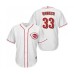 Men's Cincinnati Reds #33 Jesse Winker Replica White Home Cool Base Baseball Jersey