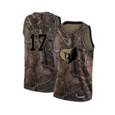 Men's Memphis Grizzlies #17 Jonas Valanciunas Swingman Camo Realtree Collection Basketball Jersey