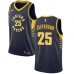 Men's Nike Indiana Pacers #25 Al Jefferson Swingman Navy Blue NBA Jersey - Icon Edition