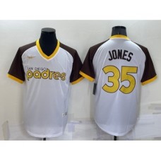 Men's San Diego Padres #35 Randy Jones White Stitched Cooperstown Cool Base Nike Jersey