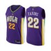 Men's New Orleans Pelicans #22 Derrick Favors Authentic Purple Basketball Jersey - City Edition