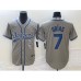 Men's Los Angeles Dodgers #7 Julio Urias Grey Cool Base Stitched Baseball Jersey