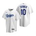 Men's Nike Los Angeles Dodgers #10 Justin Turner White Home Stitched Baseball Jersey