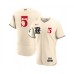 Men's Texas Rangers #5 Corey Seager Cream 2023 City Connect Flex Base Stitched Baseball Jersey