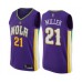 Men's New Orleans Pelicans #21 Darius Miller Authentic Purple Basketball Jersey - City Edition