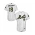 Men's New York Mets #19 Sam Haggerty Authentic White 2016 Memorial Day Fashion Flex Base Baseball Player Stitched Jersey