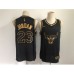 Men's Chicago Bulls #23 Michael Jordan Nike Black Gold Swingman Player Stitched Jersey