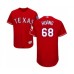 Men's Texas Rangers #68 Wei-Chieh Huang Red Alternate Flex Base Authentic Collection Baseball Player Stitched Jersey