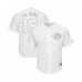 Men's Cincinnati Reds #15 Nick Senzel Lil Senz Authentic White 2019 Players Weekend Baseball Jersey