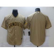 Men's San Diego Padres Blank Brown Stitched Jerseys