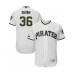 Men's Pittsburgh Pirates #36 Jose Osuna White Alternate Authentic Collection Flex Base Baseball Player Stitched Jersey