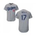 Men's Los Angeles Dodgers #17 Joe Kelly Gray Alternate Flex Base Authentic Collection Baseball Jersey