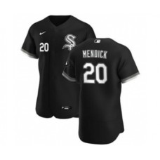 Men's Chicago White Sox #20 Danny Mendick Black Alternate 2020 Authentic Player Baseball Stitched Jersey