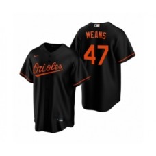 Men's Baltimore Orioles #22 John Means Nike Black Replica Alternate Stitched Jersey