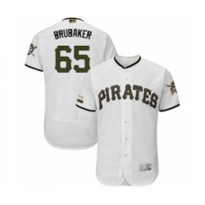 Men's Pittsburgh Pirates #65 J.T. Brubaker White Alternate Authentic Collection Flex Base Baseball Player Stitched Jersey