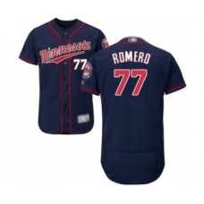 Men's Minnesota Twins #77 Fernando Romero Authentic Navy Blue Alternate Flex Base Authentic Collection Baseball Player Stitched Jersey