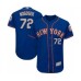 Men's New York Mets #72 Stephen Nogosek Royal Gray Alternate Flex Base Authentic Collection Baseball Player Stitched Jersey