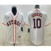 Men's Houston Astros #10 Yuli Gurriel White Stitched MLB Cool Base Nike Jersey