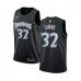 Men's Nike Minnesota Timberwolves #32 Karl-Anthony Towns Authentic Black Hardwood Classics Jersey