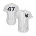 Men's New York Yankees #47 Jordan Montgomery White Home Flex Base Authentic Collection Baseball Player Stitched Jersey