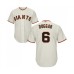 Men's San Francisco Giants #6 Steven Duggar Replica Cream Home Cool Base Baseball Jersey