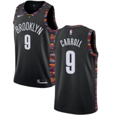 Men's Nike Brooklyn Nets #9 DeMarre Carroll Swingman Black NBA Jersey - 2018 19 City Edition