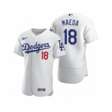 Men's Los Angeles Dodgers #18 Kenta Maeda Nike White 2020 Authentic Stitched Jersey