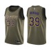 Men's Los Angeles Lakers #39 Dwight Howard Swingman Green Salute to Service Basketball Stitched Jersey