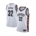 Men's Brooklyn Nets #32 Julius Erving Swingman White Basketball Stitched Jersey - 2019 20 City Edition