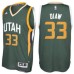 Men's Utah Jazz #33 Boris Diaw adidas Green New Swingman Alternate Jersey