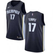 Men's Nike Memphis Grizzlies #17 Garrett Temple Swingman Navy Blue Road NBA Jersey - Icon Edition