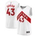 Men's Toronto Raptors #43 Pascal Siakam Fanatics Branded White 2020-21 Fast Break Replica Player Stitched Jersey