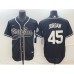 Men's Chicago White Sox #45 Michael Jordan Black Cool Base Stitched Baseball Jersey