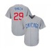 Men's Chicago Cubs #29 Brad Brach Replica Grey Road Cool Base Baseball Jersey