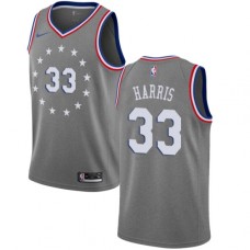 Men's Nike Philadelphia 76ers #33 Tobias Harris Gray NBA Swingman City Edition 2018-19 Jersey