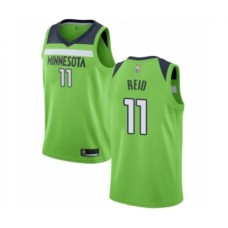 Men's Minnesota Timberwolves #11 Naz Reid Authentic Green Basketball Stitched Jersey Statement Edition