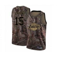 Men's Los Angeles Lakers #15 DeMarcus Cousins Swingman Camo Realtree Collection Basketball Jersey