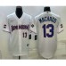 Men's Dominican Republic Baseball #13 Manny Machado Number 2023 White World Baseball Classic Stitched Jersey