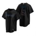 Men's Nike Miami Marlins #5 Jon Berti Black Alternate Stitched Baseball Jersey