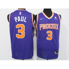 Men's Phoenix Suns #3 Chris Paul Nike Purple Swingman Stitched Jersey