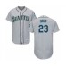 Men's Seattle Mariners #23 Austin Nola Grey Road Flex Base Authentic Collection Baseball Player Stitched Jersey