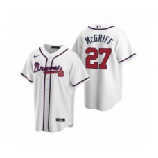 Men's Atlanta Braves #27 Fred McGriff Nike White 2020 Replica Home Stitched Jersey