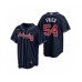 Men's Atlanta Braves #54 Max Fried Nike Navy 2020 Replica Alternate Stitched Jersey