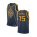 Men's Golden State Warriors #15 Latrell Sprewell Swingman Navy Blue Basketball 2019 Basketball Finals Bound Jersey - City Edition